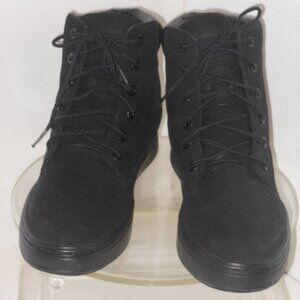 Timberland Black Suede and Leather Lace-up Ankle Boort size 9 Medium